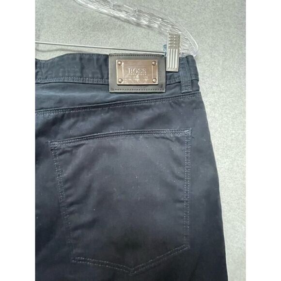 Hugo Boss Men's Navy Casual cotton Pants Silver  36 x 32 - Picture 5 of 8
